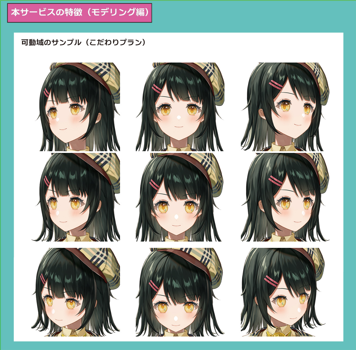 モデリング説明可動域探偵